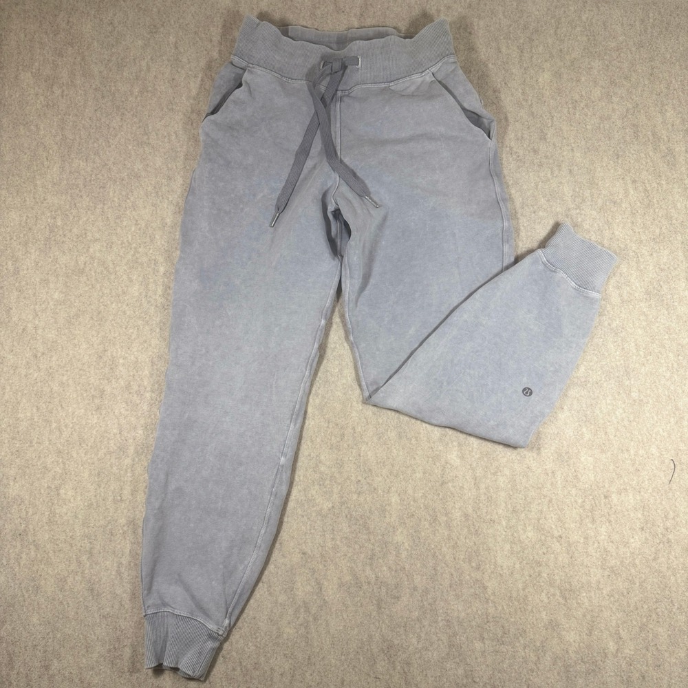 Lululemon Loop Back Joggers Womens 4  Acid Wash Magnum /Grey Release 2017